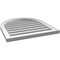Ekena Millwork Round Top Surface Mount PVC Gable Vent: Functional, w/ 2"W x 1-1/2"P Brickmould Frame, 24"W x 26"H GVPRT24X2602SF - alternate 3